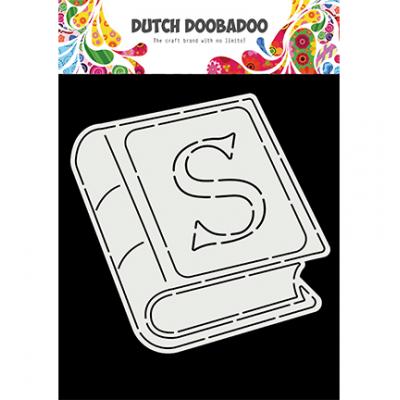 Dutch DooBaDoo Card Art Schablone - Book With S